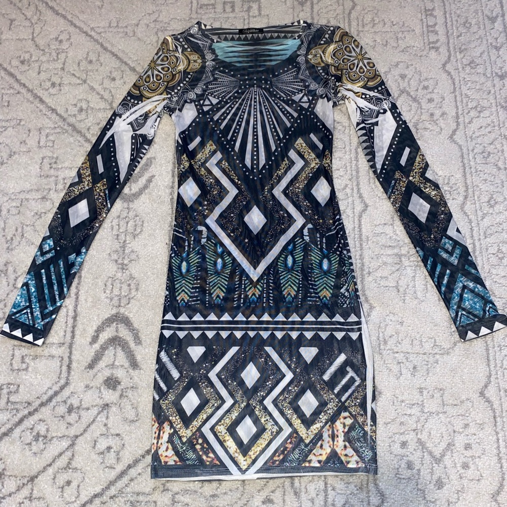 Mesh Tribal Dress